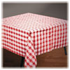 Tissue Poly Tablecovers 54 quot; x 108 quot; Red White Gingham