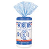 Hand Cleaner Towels 10 x 12 Blue White 30 Canister