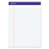 Double Sheets Pad Legal Wide 8 1 2 x 11 3 4 White 100 Sheets