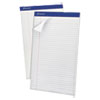 Perforated Writing Pad 8 1 2 x 14 White 50 Sheets Dozen