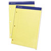Double Sheets Pad Legal Wide 8 1 2 x 11 3 4 Canary 100 Sheets
