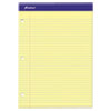 Double Sheets Pad College Medium 8 1 2 x 11 3 4 Canary 100 Sheets
