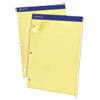 Double Sheets Pad Narrow Margin Pad 8 1 2 x 11 3 4 Canary 100 Sheets