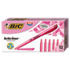 Brite Liner Highlighter Chisel Tip Fluorescent Pink Dozen
