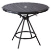 CoGo Tables, Steel, Round, 36" Diameter x 29.5h, Black, Ships in 1-3 Business Days
