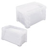 Super Stacker Storage Boxes Hold 400 3 x 5 Cards Plastic Clear