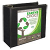 Earth s Choice Biobased D Ring View Binder 5 quot; Cap Black