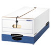 LIBERTY Heavy Duty Strength Storage Box Legal White Blue 4 Carton
