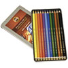Polycolor Drawing Pencils 3.8 mm Open Tin Blister Pack 12 Assorted Colors Set