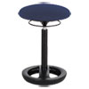 Twixt Desk Height Ergonomic Stool, Supports Up to 250lb, 22.5" Seat Height, Blue Seat, Black Base, Ships in 1-3 Business Days