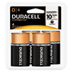 CopperTop Alkaline Batteries with Duralock Power Preserve Technology D 4 Pk