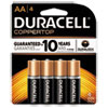CopperTop Alkaline Batteries with Duralock Power Preserve Technology AA 4 Pk