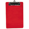 Plastic Clipboard 1 2 quot; Capacity 6 x 9 Sheets Red