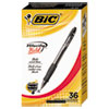Velocity Retractable Ball Pen Black Ink 1.6 mm 36 Pack