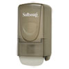 Plastic Liquid Soap Dispenser 800mL 5.4w x 4 1 2d x 10.9h Smoke