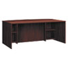 BL Laminate Series Breakfront Desk Shell Bow Front 72w x 42d x 29h Mahogany