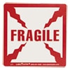 Shipping and Handling Self Adhesive Label 5 1 4 x 4 1 2 FRAGILE 500 Roll