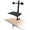 Up Rite Rear Mounted Sit Stand Workstation Double 27 5 8 x 30 x 42 Black