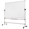 Earth Silver Easy Clean Revolver Dry Erase Board 48x70 White Steel Frame