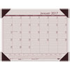 Recycled EcoTones Sunrise Rose Monthly Desk Pad Calendar 22 x 17 2017