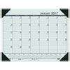 Recycled EcoTones Woodland Green Monthly Desk Pad Calendar 22 x 17 2017