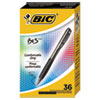BU3 Retractable Ballpoint Pen Medium 1.0 mm Black 36 Pack