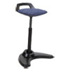 Sit to Stand Perch Stool Blue with Black Base