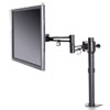 Pole Mounted Articulating Monitor Arm Single Monitor up to 30 Black