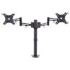 Pole Mounted Articulating Monitor Arm Dual Monitor up to 30 Black