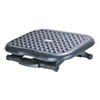 Relaxing Adjustable Footrest, 13.75w x 17.75d x 4.5 to 6.75h, Black