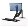 Extend Sit Stand Workstation with Humanscale Technology Single Monitor Black