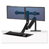 Extend Sit Stand Workstation with Humanscale Technology Dual Monitor Black