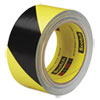 Safety Stripe Tape, 2" x 108 ft, Black/Yellow