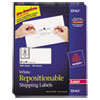Repositionable Shipping Labels Inkjet Laser 2 x 4 White 1000 Box