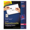 Repositionable Shipping Labels Inkjet Laser 3 1 3 x 4 White 600 Box