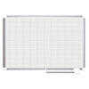 Grid Planning Board 48x36 2x3 quot; Grid White Silver