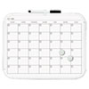 Magnetic Dry Erase Calendar Board 11 x 14 White Plastic Frame