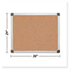 Value Cork Bulletin Board with Aluminum Frame 24 x 36 Natural
