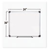 Porcelain Value Dry Erase Board 24 x 36 White Aluminum Frame