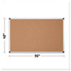Value Cork Bulletin Board with Aluminum Frame 48 x 96 Natural