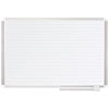 Ruled Planning Board 48x36 White Silver