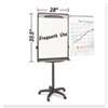 Tripod Extension Bar Magnetic Dry Erase Easel 69 quot; to 78 quot; High Black Silver