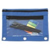 UPC 091141940386 product image for Binder Pouch with PVC Pocket, 9 1/2 x 7, Blue, 6/Pack | upcitemdb.com