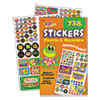Sticker Assortment Pack, Frogs, Starts, Thank You!, Assorted Colors, 738/Pad