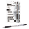 R.S.V.P. RT Retractable Ballpoint Pen 1mm Clear Barrel Black Ink Dozen