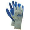 Rubber Palm Gloves Gray Blue Medium 1 Dozen