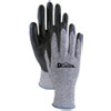 Palm Coated HPPE Gloves Salt amp; Pepper Black Size 8 Medium 1 Dozen