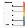Index Divider system made entirely from post-consumer recycled content with Table of Contents page.