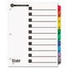 Index Divider system made entirely from post-consumer recycled content with Table of Contents page.