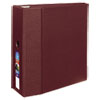 Heavy Duty Binder with One Touch EZD Rings 11 x 8 1 2 5 quot; Capacity Maroon